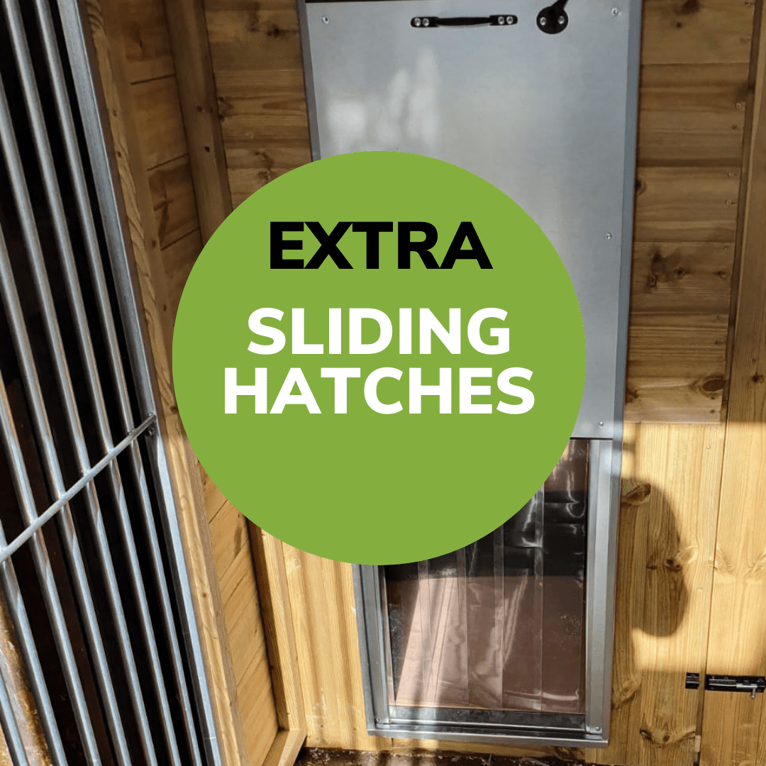 sliding hatches dog kennel