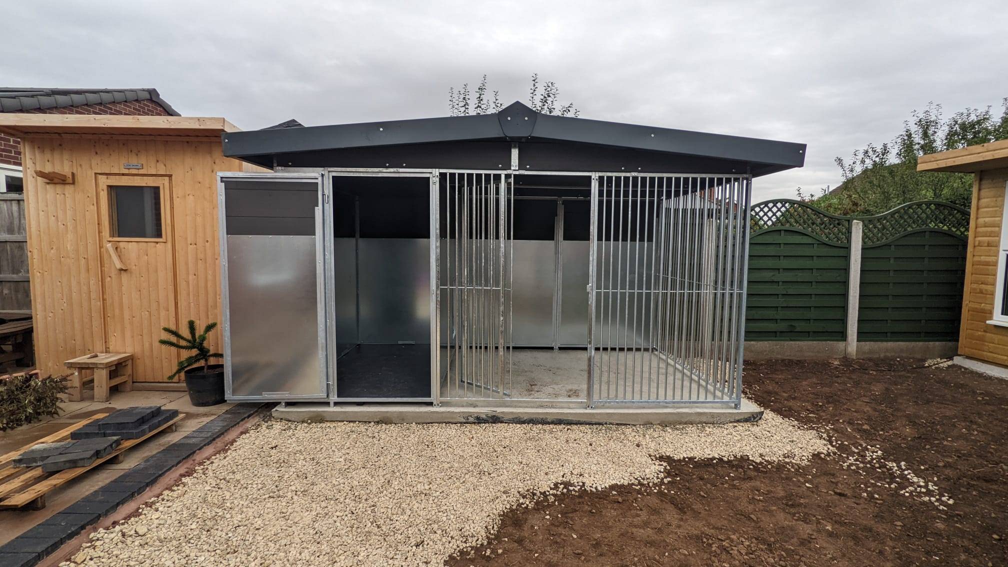 10x6.5ft Single WPC front view door open